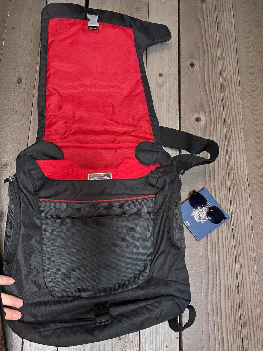 Tumi Black Men's T-Tech 5103D Men’s Black Ballistic Nylon Backpack